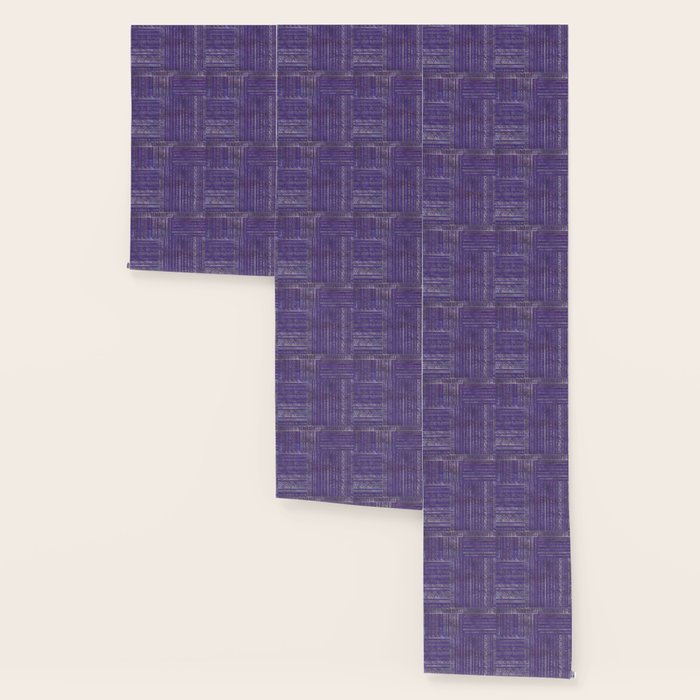 Tribal Ethnic pattern silver on  purple Wallpaper Gallery Image 3