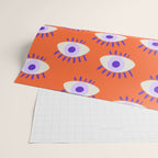 Very peri evil eyes  Wrapping Paper Gallery Image 2