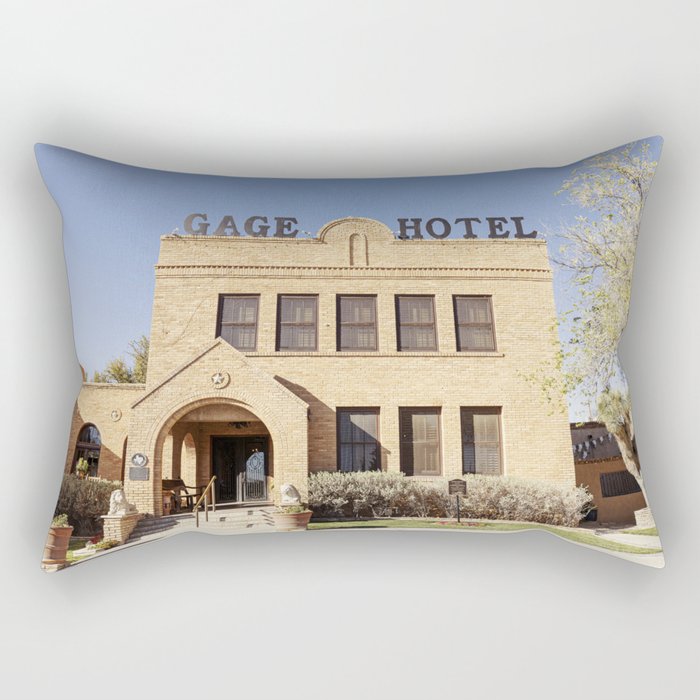 Gage Hotel I x Marathon Texas Photography Rectangular Pillow Gallery Image 1