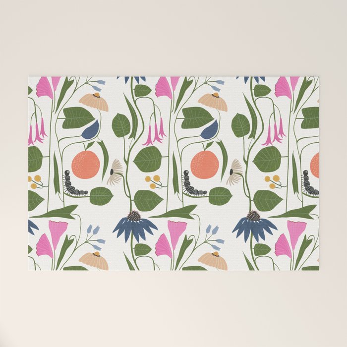 Florence Floral Welcome Mat Gallery Image 1