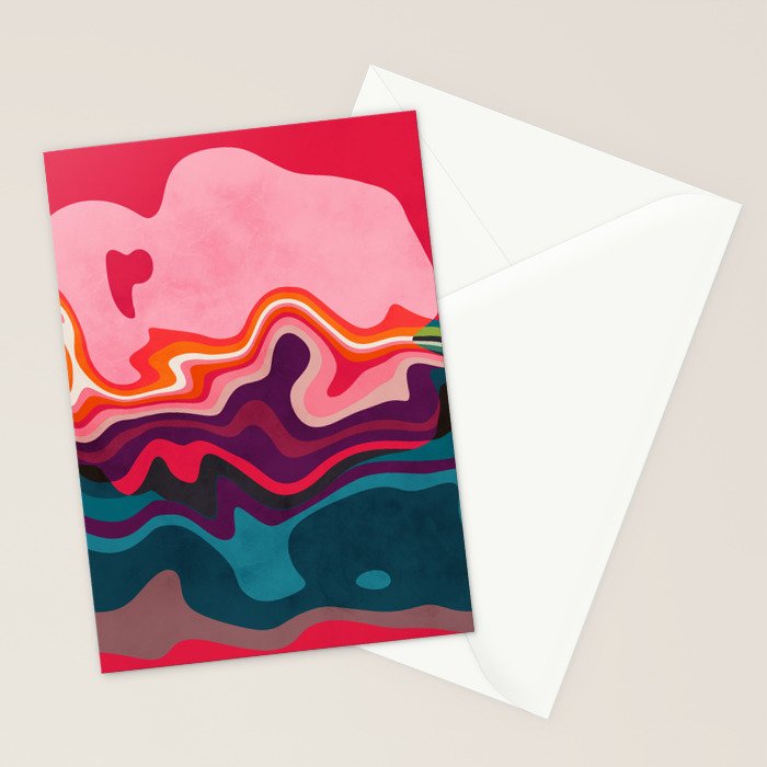 liquid shapes Stationery Card Gallery Image 2