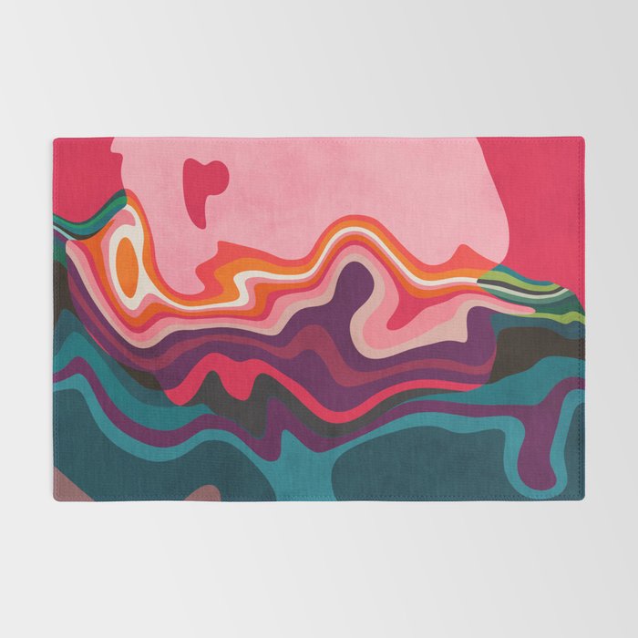 liquid shapes Rug Gallery Image 2