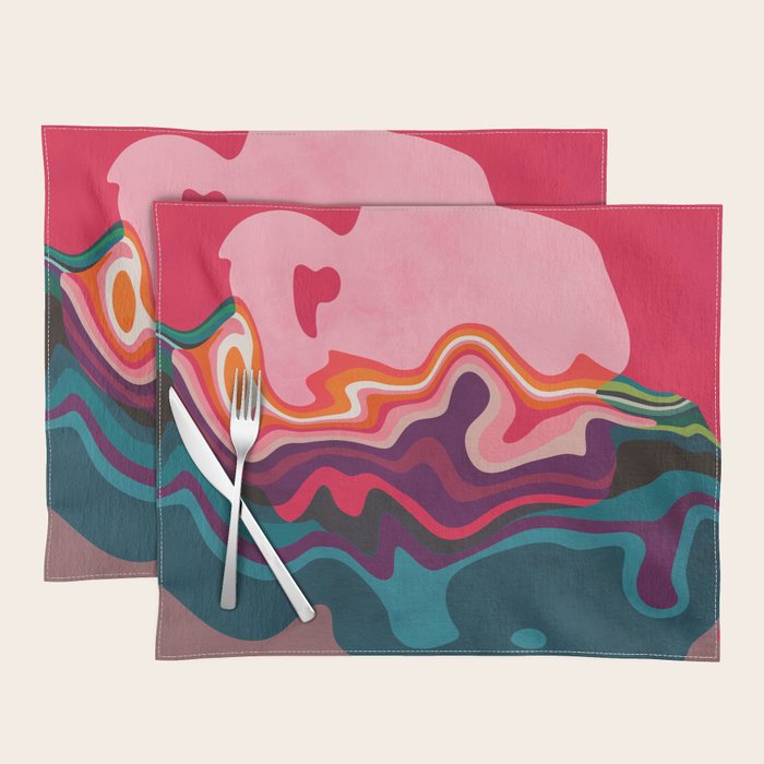 liquid shapes Placemat Gallery Image 1