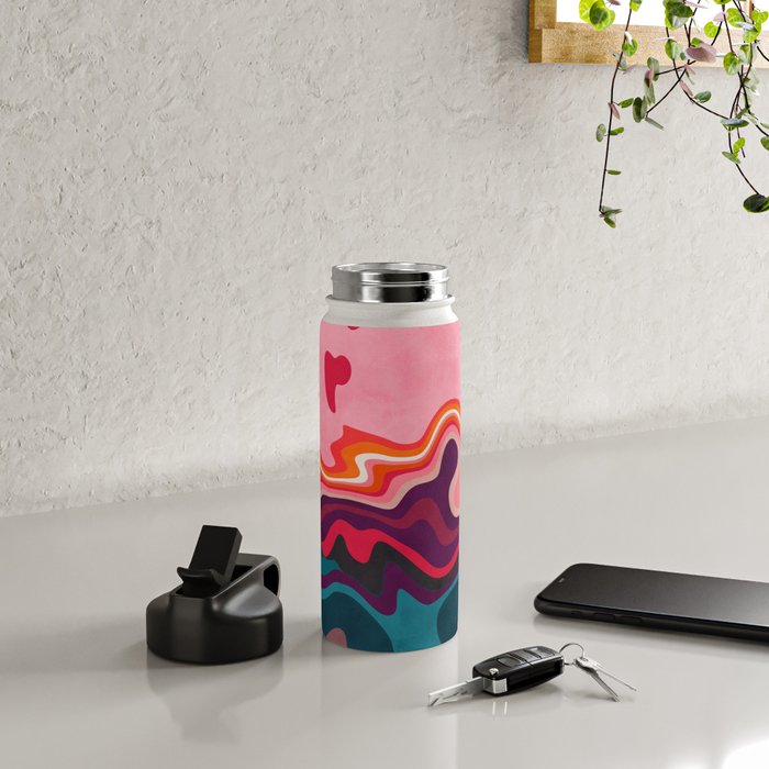 liquid shapes Water Bottle Gallery Image 4