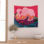 liquid shapes Wall Tapestry Gallery Image 2