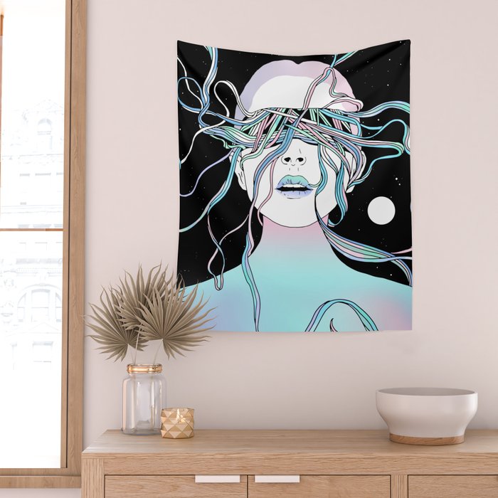 I See My Dreams and Memories Collide Wall Tapestry Gallery Image 2