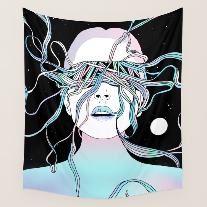 I See My Dreams and Memories Collide Wall Tapestry Gallery Image 4