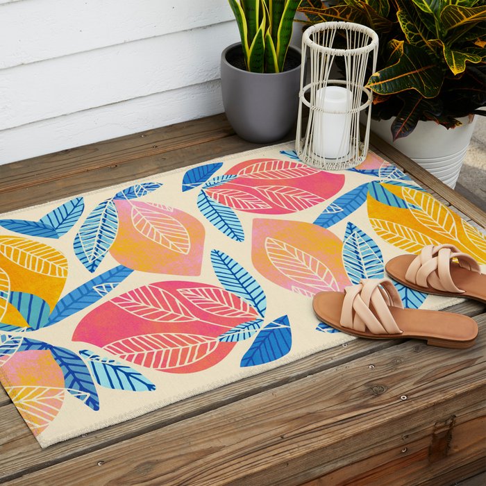 Pop Mangoes Tropical Fruit Series Outdoor Rug Gallery Image 2