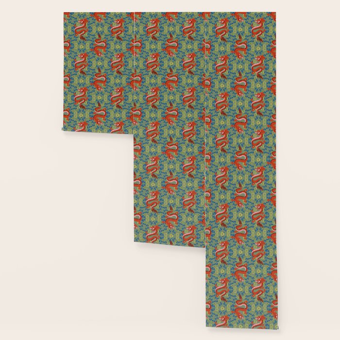 Floral Dragon Chinoiserie  Wallpaper Gallery Image 3