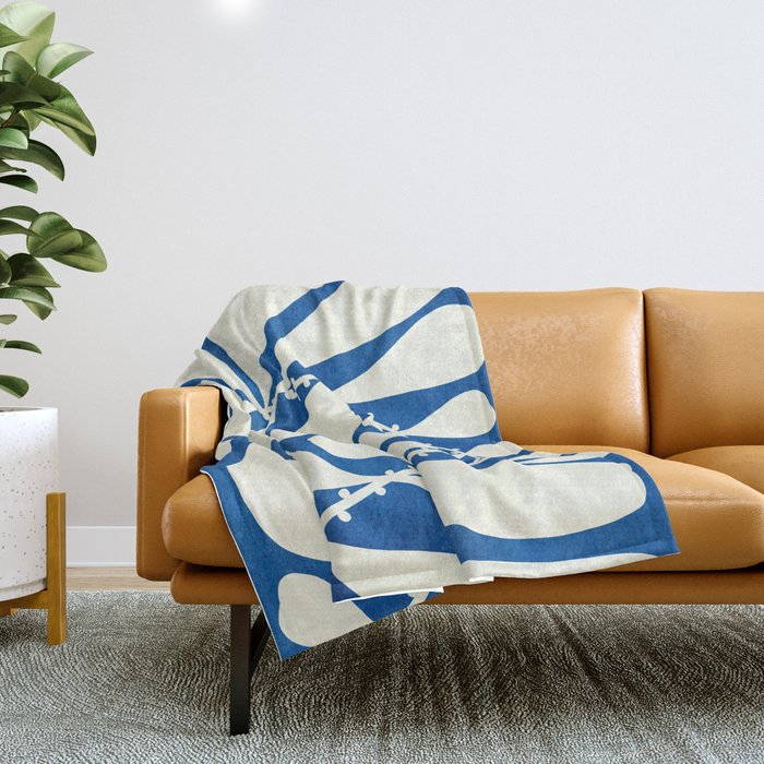 Abstract-botanical 33 Throw Blanket Gallery Image 1