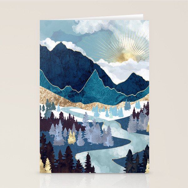 Valley Sunrise Stationery Card Gallery Image 1