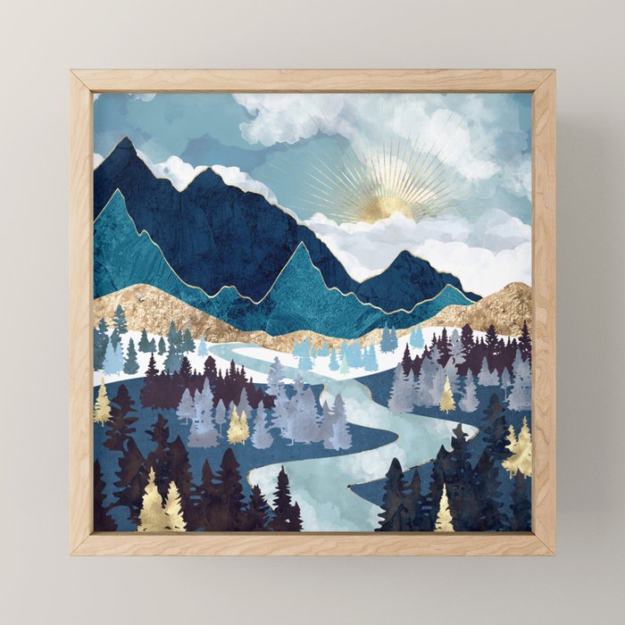 Valley Sunrise Mini Art Print Gallery Image 1