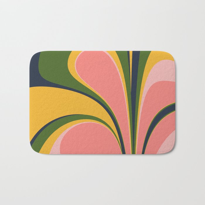 Spring Color Swirl Bath Mat Gallery Image 1