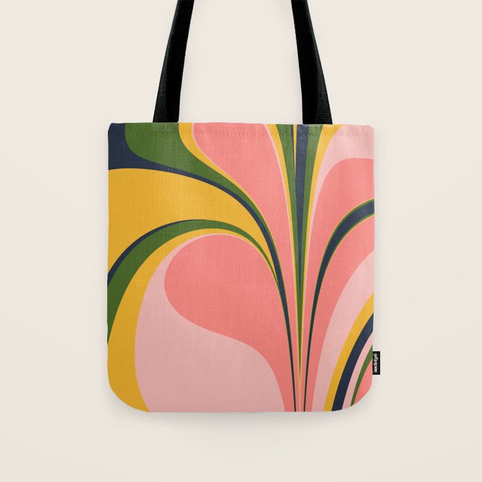 Spring Color Swirl Tote Bag Gallery Image 1