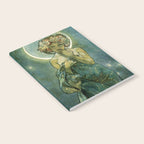 Alphonse Mucha "The Moon and the Stars Series: The Moon" Notebook Gallery Image 2
