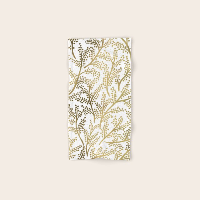 Gold Branches Bath Towel Gallery Image 1