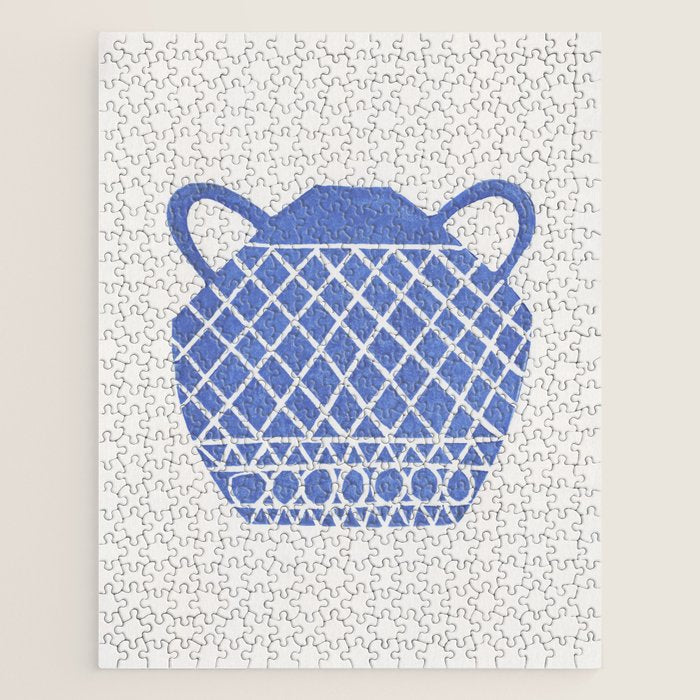 Linocut Vase #7 Jigsaw Puzzle Gallery Image 1
