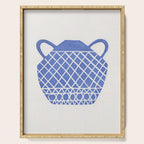 Linocut Vase #7 Serving Tray Gallery Image 1