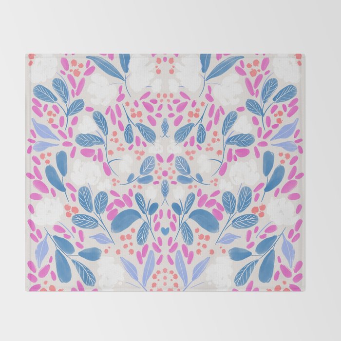 Flowing Buds Throw Blanket Gallery Image 2
