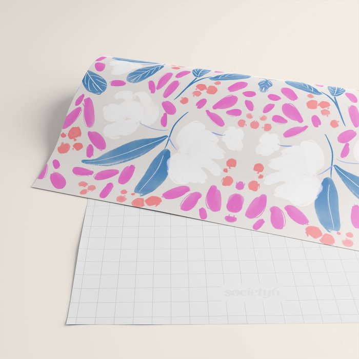 Flowing Buds Wrapping Paper Gallery Image 2