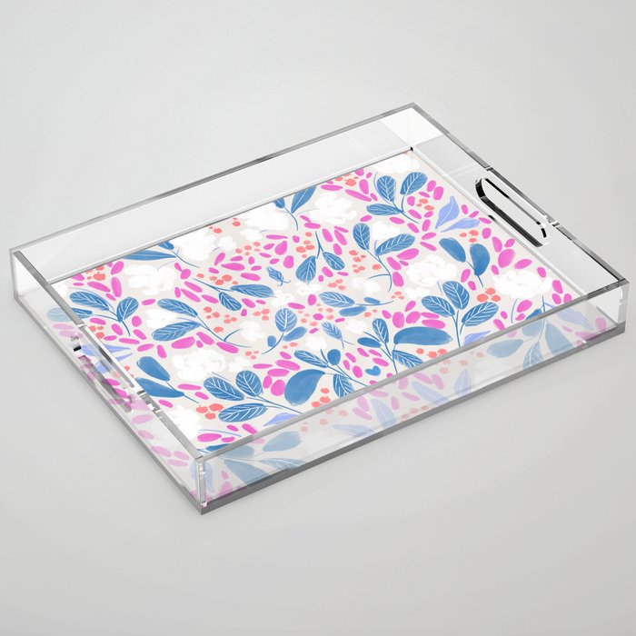 Flowing Buds Acrylic Tray Gallery Image 1