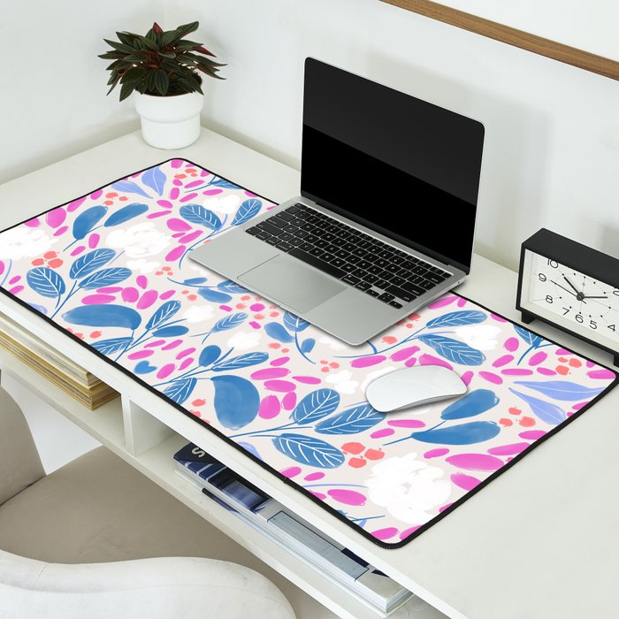 Flowing Buds Desk Mat Gallery Image 2
