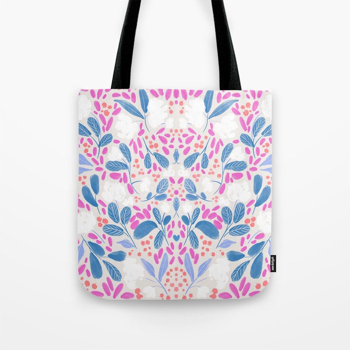 Flowing Buds Tote Bag Gallery Image 1