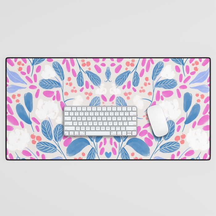 Flowing Buds Desk Mat Gallery Image 1