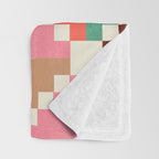 Winter Retro Quilt Pattern Throw Blanket Gallery Image 3