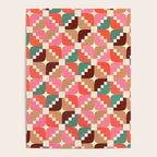 Winter Retro Quilt Pattern Poster Gallery Image 4