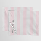Luxury Striped Pastel Pink Placemat Gallery Image 1