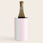Luxury Striped Pastel Pink Wine Chiller Gallery Image 3