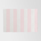 Luxury Striped Pastel Pink Rug Gallery Image 2