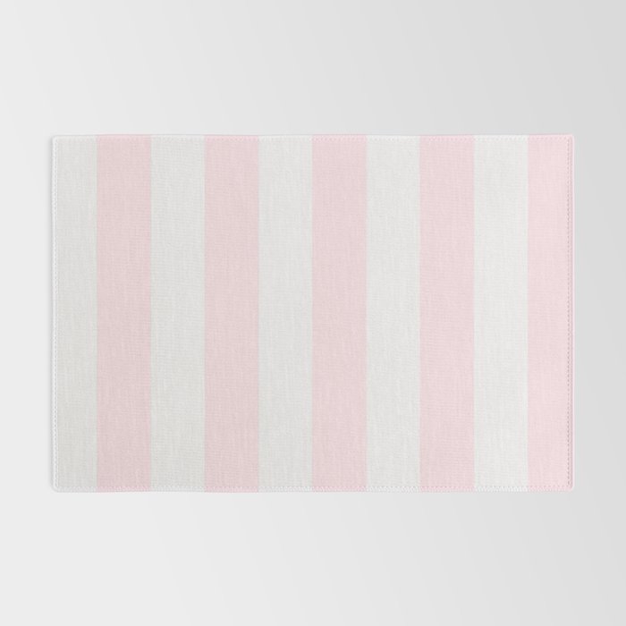 Luxury Striped Pastel Pink Rug Gallery Image 2