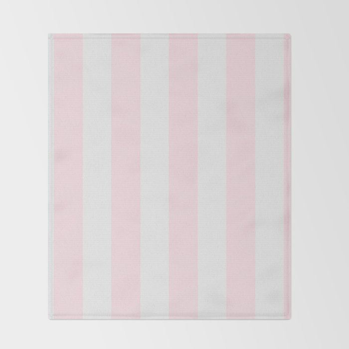Luxury Striped Pastel Pink Throw Blanket Gallery Image 2