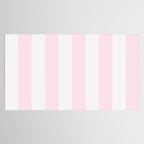 Luxury Striped Pastel Pink Tablecloth Gallery Image 2