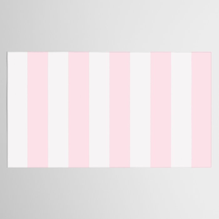 Luxury Striped Pastel Pink Tablecloth Gallery Image 2