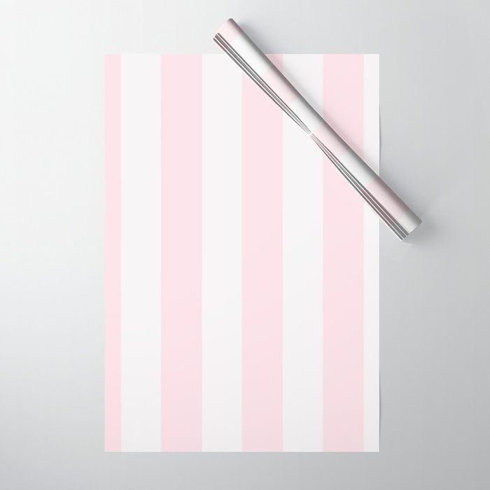 Luxury Striped Pastel Pink Wrapping Paper Gallery Image 1
