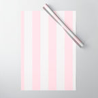 Luxury Striped Pastel Pink Wrapping Paper Gallery Image 1