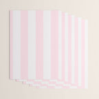 Luxury Striped Pastel Pink Wrapping Paper Gallery Image 3