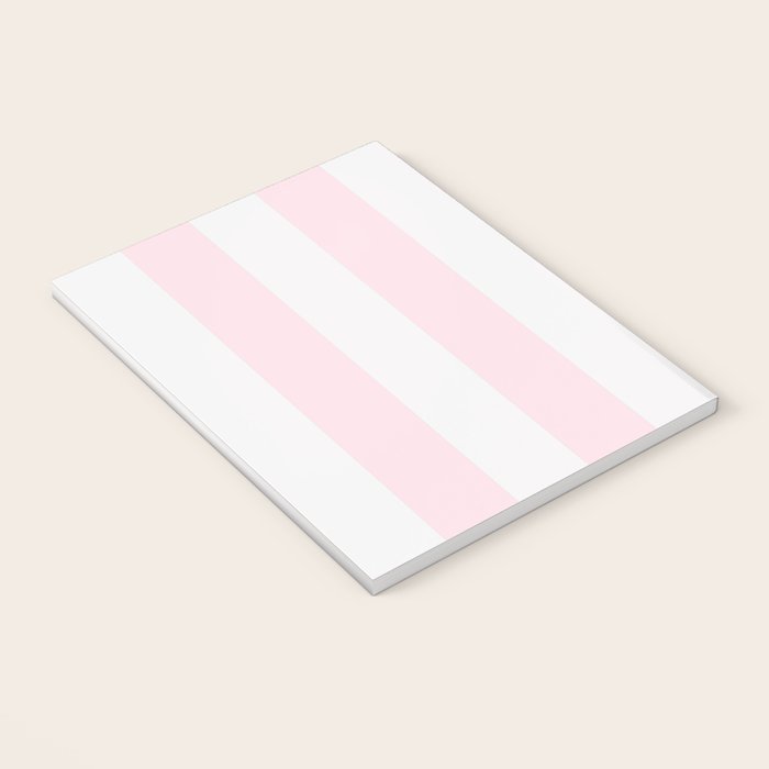 Luxury Striped Pastel Pink Notebook Gallery Image 3