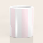 Luxury Striped Pastel Pink Coffee Mug Gallery Image 4