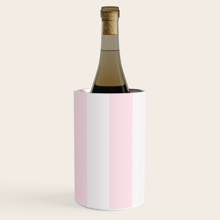 Luxury Striped Pastel Pink Wine Chiller Gallery Image 1