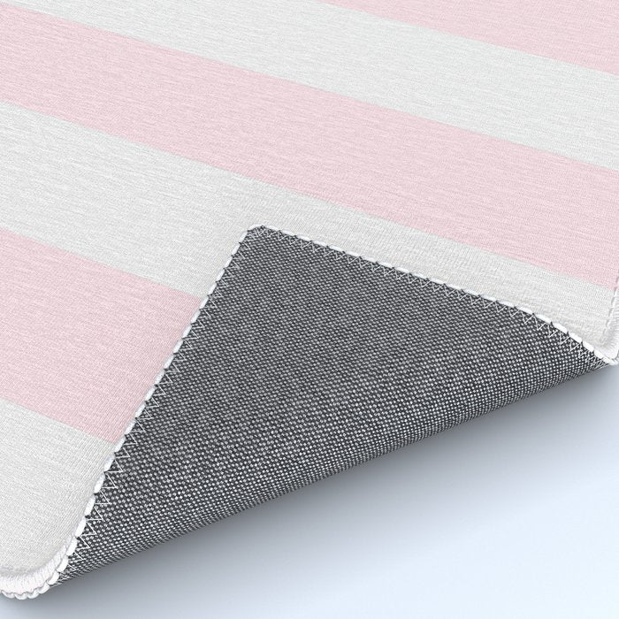 Luxury Striped Pastel Pink Rug Gallery Image 4