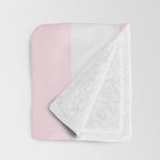 Luxury Striped Pastel Pink Throw Blanket Gallery Image 3