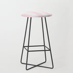 Luxury Striped Pastel Pink Stool Gallery Image 1