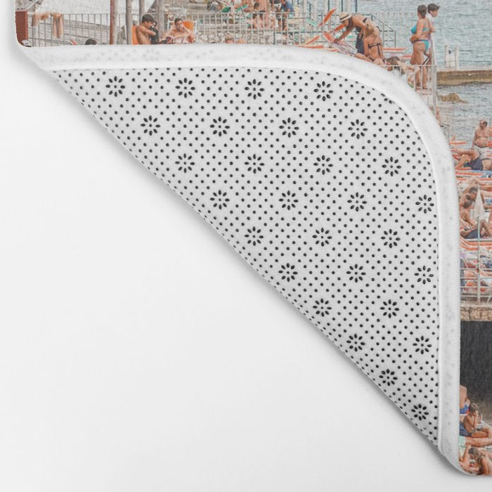 Capri Island Summer Photo | Bagni di Maria Beach Club Art Print | Italy Landscape Travel Photography Bath Mat Gallery Image 2