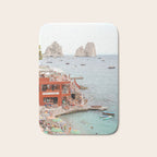 Capri Island Summer Photo | Bagni di Maria Beach Club Art Print | Italy Landscape Travel Photography Bath Mat Gallery Image 1