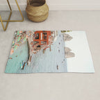 Capri Island Summer Photo | Bagni di Maria Beach Club Art Print | Italy Landscape Travel Photography Rug Gallery Image 1