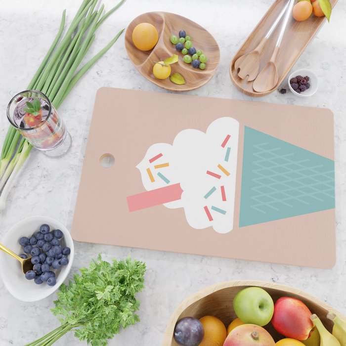 Ice Cream (Peach) Cutting Board Gallery Image 2